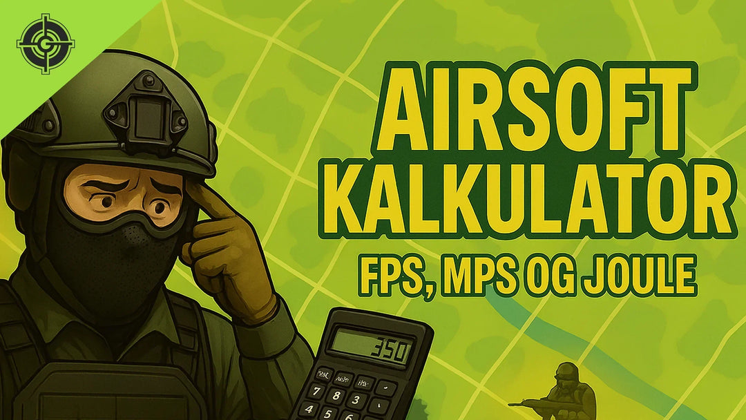 Airsoft FPS og joule kalkulator – beregn fart og anslagsenergi enkelt