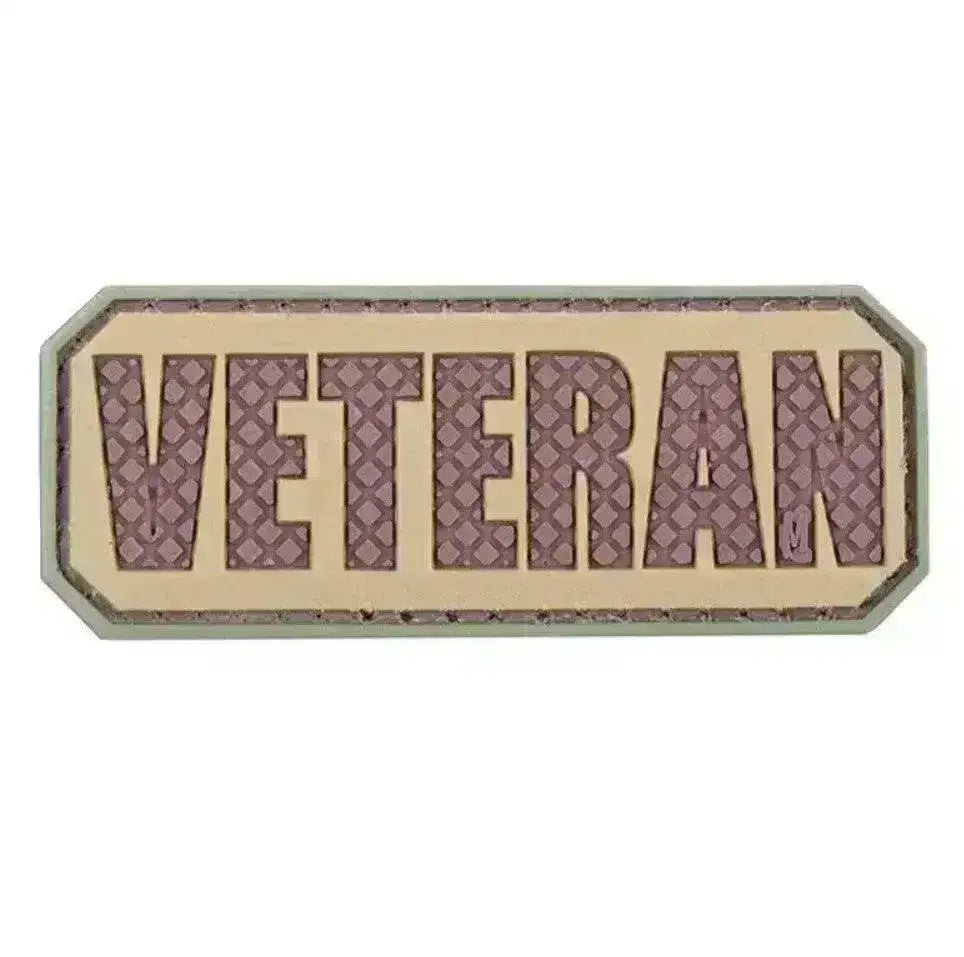 3D Patch - Veteran - PVC Oliven/Tan - Game-On.no