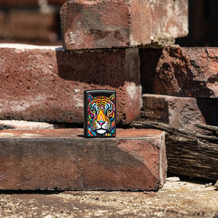 Abstrakt Tiger Stripe Motiv - Lighter - Game-On.no