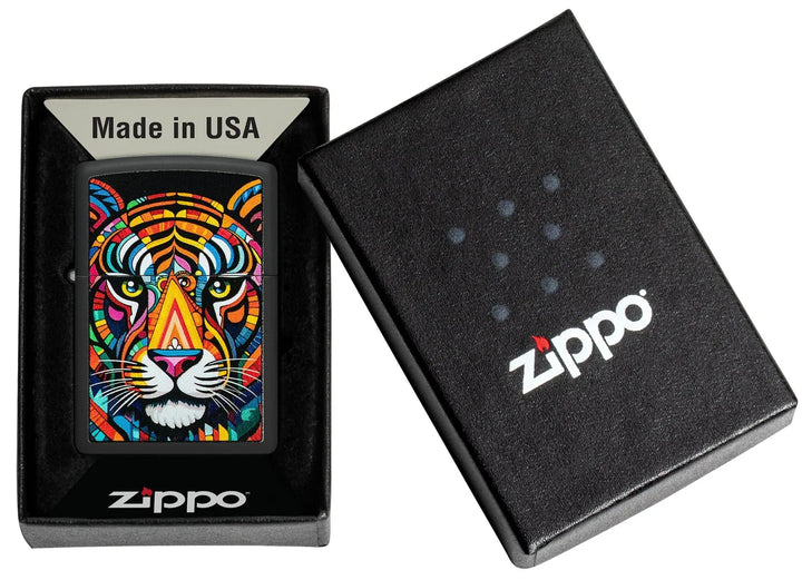 Abstrakt Tiger Stripe Motiv - Lighter - Game-On.no
