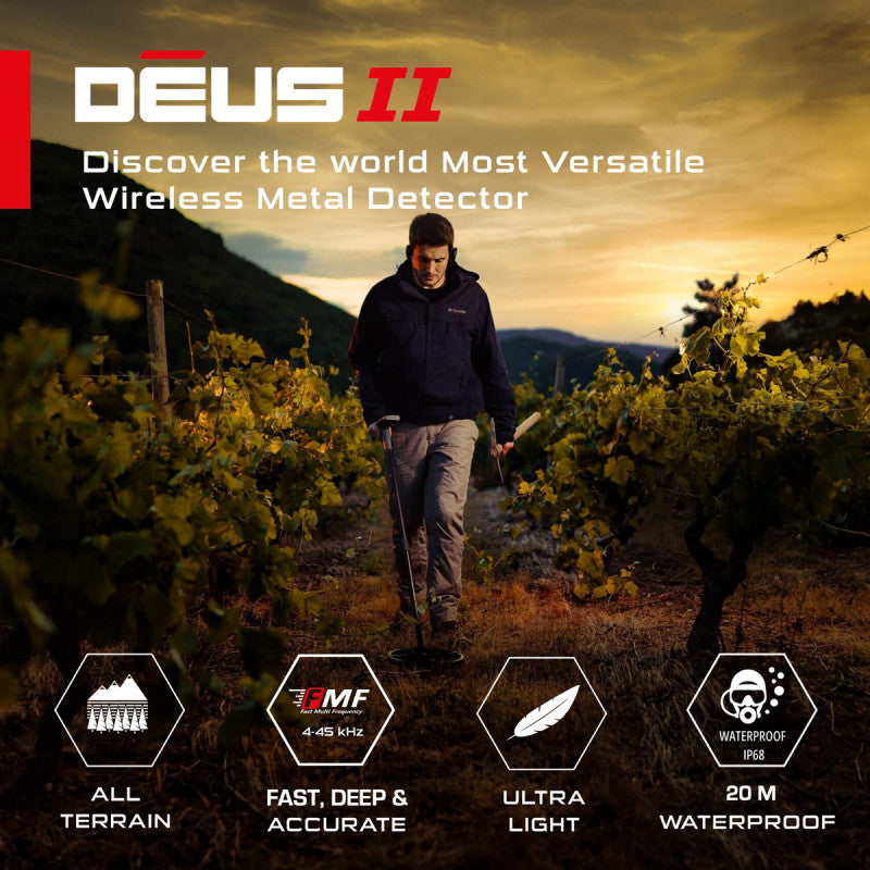 XP - DEUS II WS6 Master Metalldetektor - Den Letteste Toppmodellen fra XP
