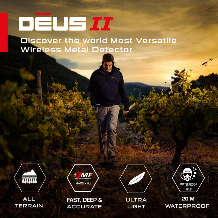 XP - DEUS II WS6 Master Metalldetektor - Den Letteste Toppmodellen fra XP