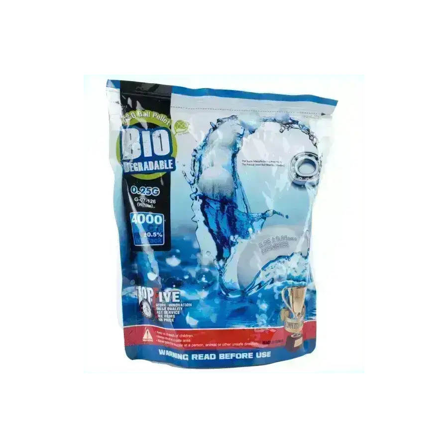 G&G BIO Softgunkuler 0.25g - 4000stk - Game-On.no