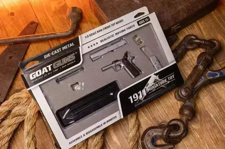 Goatguns - Mini 1911 - Replika Modell - Sølv - Game-On.no