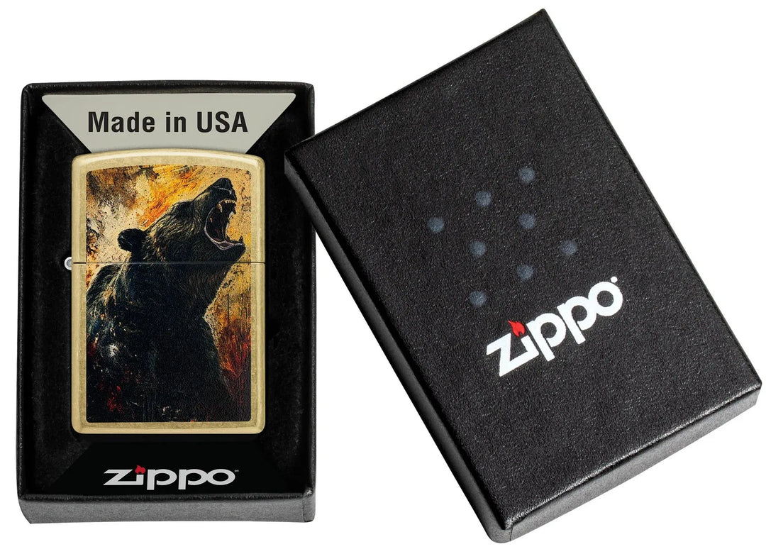 Grizzly Roar Motiv - Lighter - Game-On.no
