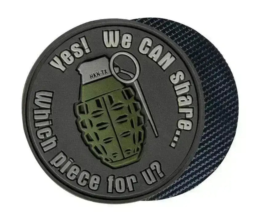 Helikon-Tex - "We Can Share" Granat Patch - PVC - Game-On.no