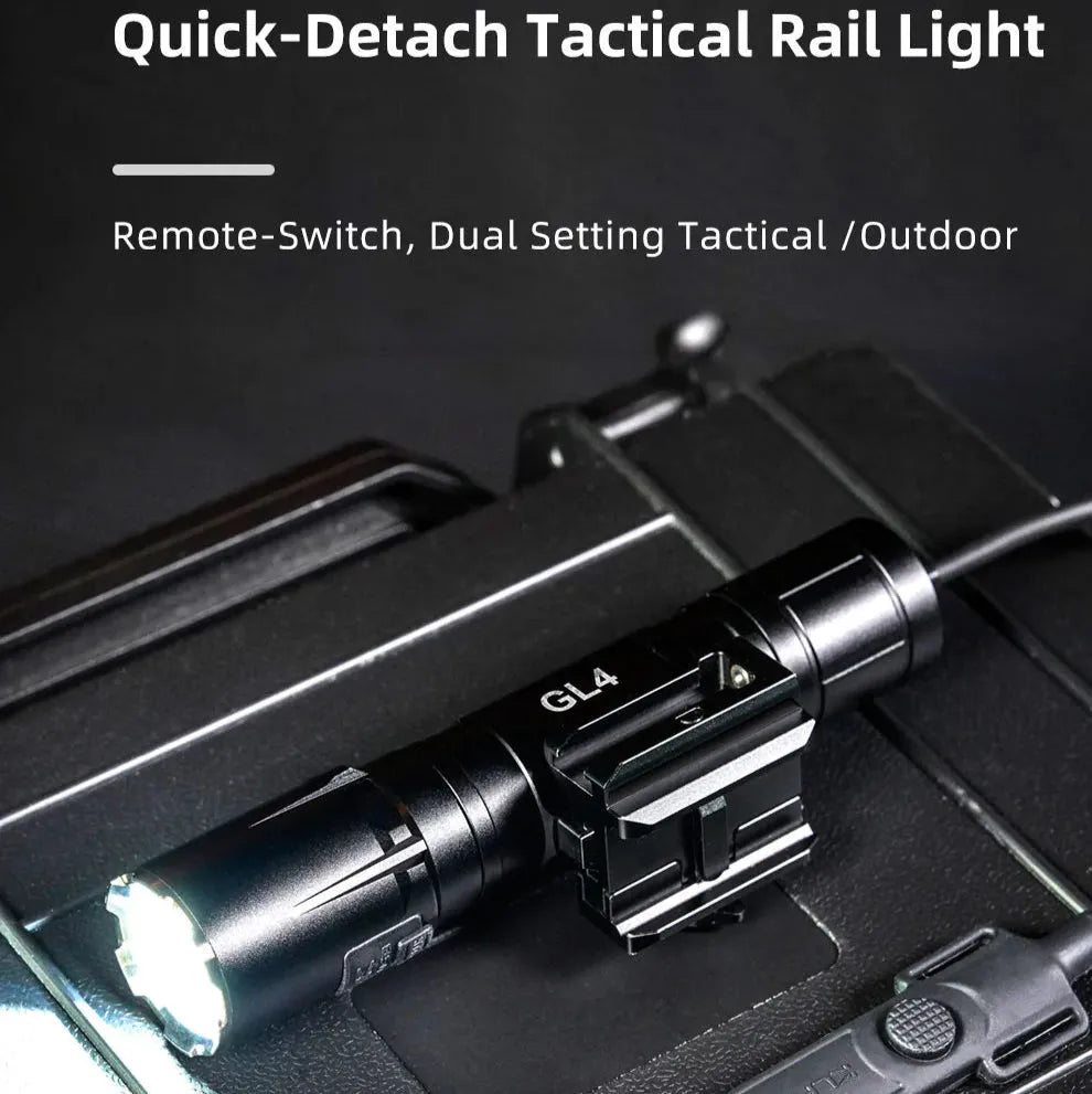 Klarus - GL4 - Oppladbar Våpenlykt med Trykkpute - 3300 Lumen - Game-On.no