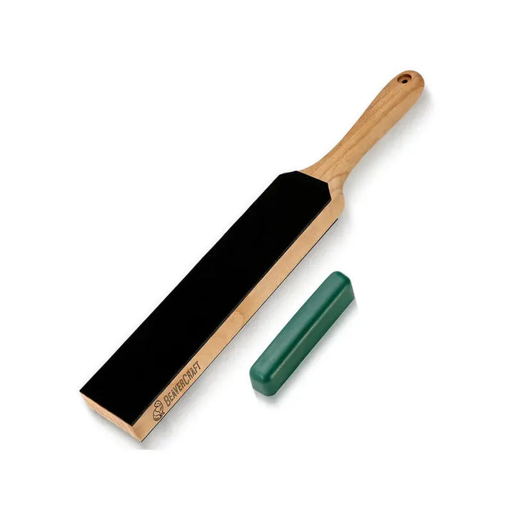 LS6P1 Slipelær - Lærstropp Benksliper til Knivsliping - Game-On.no