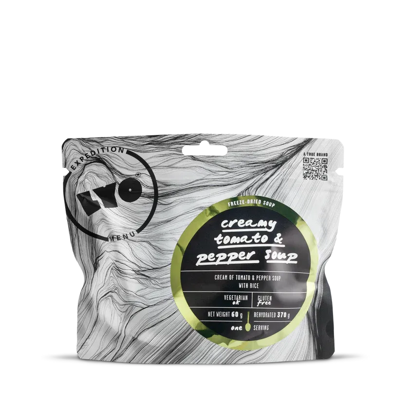 LYOFOOD Creamy Tomato & Pepper Soup – Glutenfri kremet tomatsuppe for tur - Game-On.no