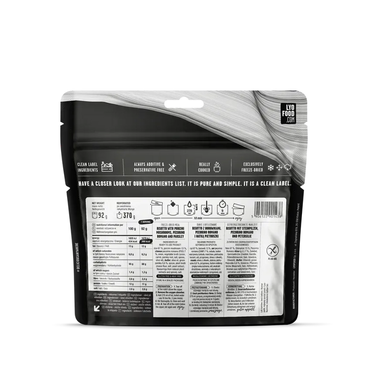 LYOFOOD Kantarellrisotto – Kremet risrett med ekte steinsopp - Game-On.no