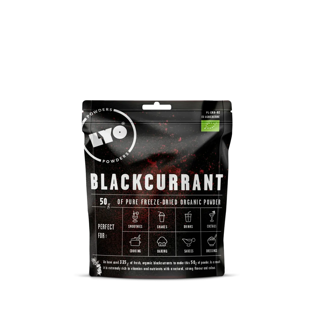 LYOFOOD Økologisk Solbærpulver – Superfrukt til smoothie, grøt og baking - Game-On.no