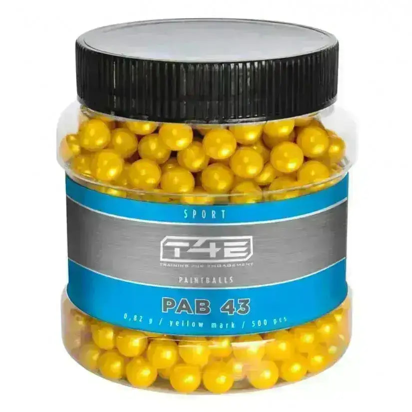 Malingskuler til T4E - 0.43CAL - 500stk - Gul - Game-On.no