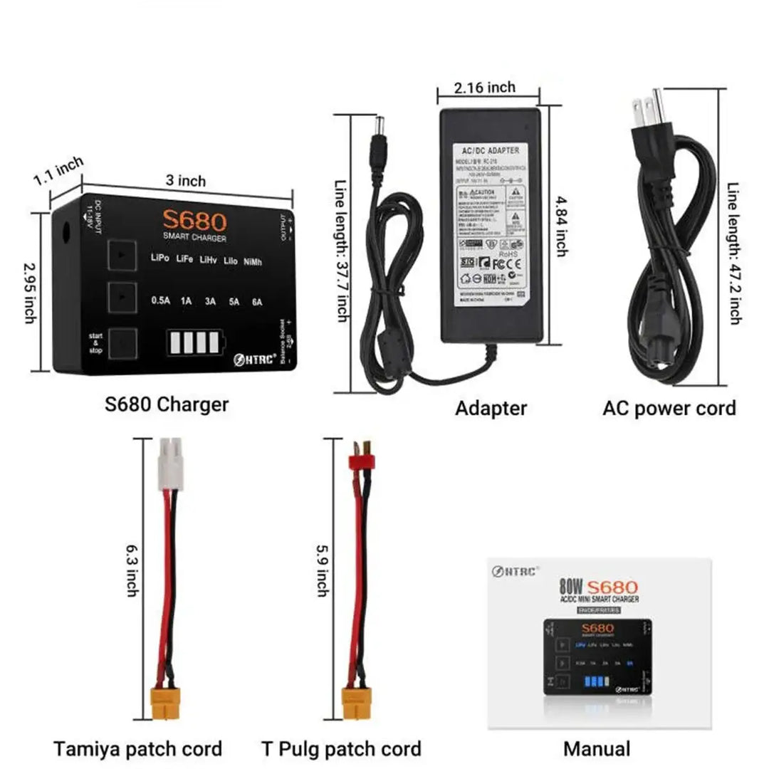 Mini Multi Intelligent Balance Lader - For Alle Typer Batterier 1-6C - Game-On.no