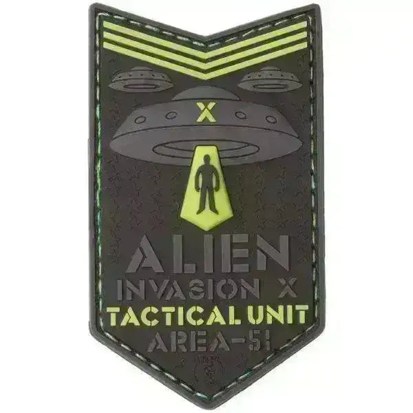 Patch - Area 51 Alien Invasion X-Files - Lyser i Mørket - Game-On.no