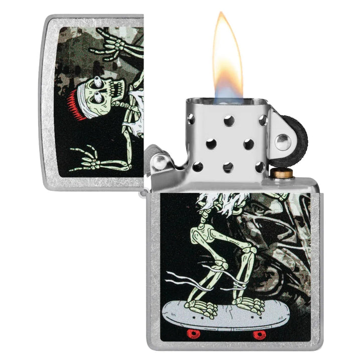 Skateboard Skjelett Motiv - Lighter - Game-On.no