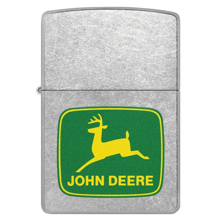 Zippo - John Deer Klassisk Logo - Street Chrome Lighter - Game-On.no