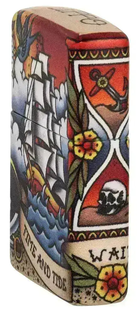 Zippo Lighter - 540 Nautisk Tatovering Motiv - Game-On.no