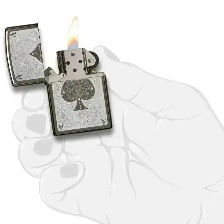 Zippo Lighter - Ace Filigree - Game-On.no