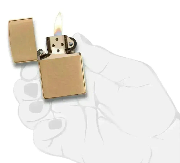 Zippo Lighter - Armor Børstet Messing - Game-On.no