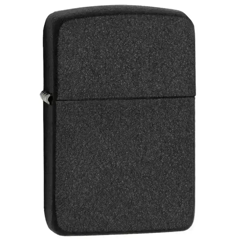Zippo Lighter - Black Crackle 1941 Replica - Game-On.no
