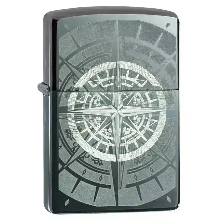 Zippo Lighter - Black Ice Kompass - Game-On.no