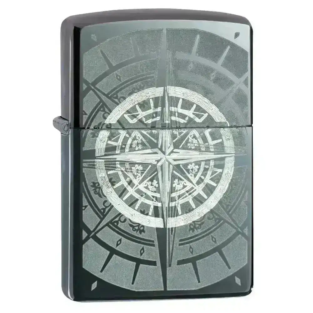 Zippo Lighter - Black Ice Kompass - Game-On.no