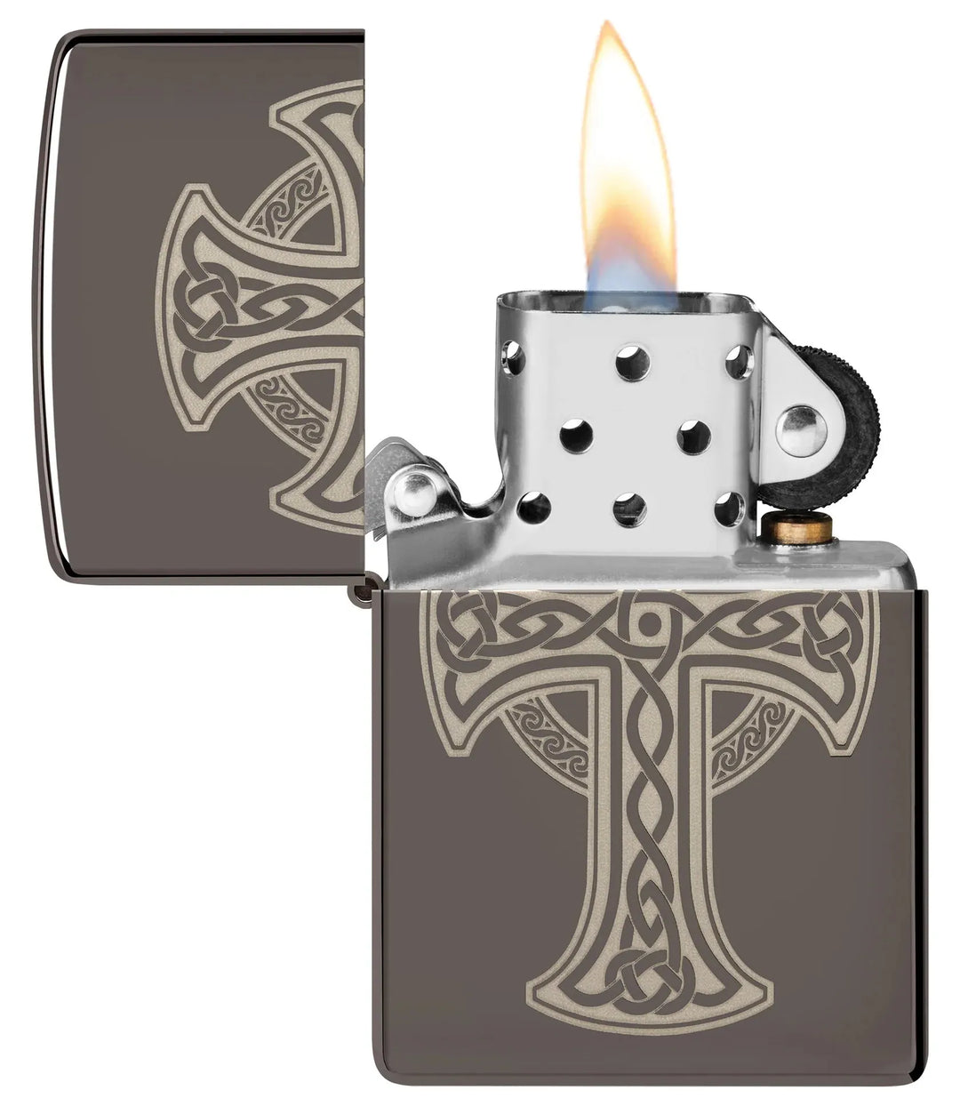 Zippo Lighter - Celtic Cross Design - Game-On.no