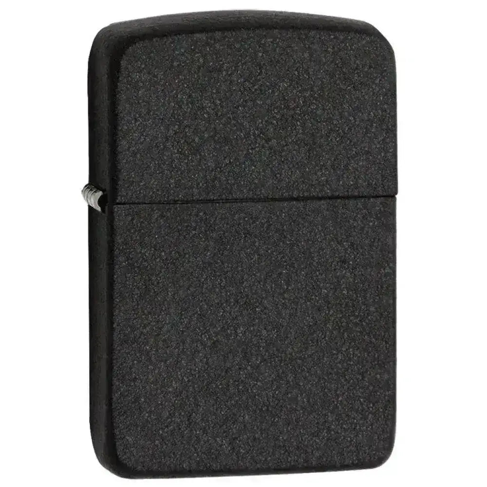 Zippo Lighter - Classic Black Crackle - Game-On.no