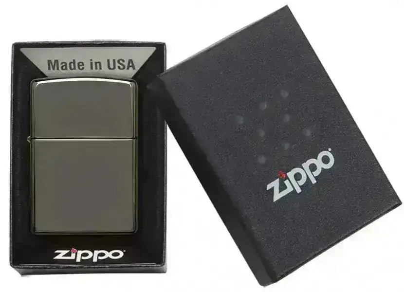Zippo Lighter - Classic Black Ice - Game-On.no