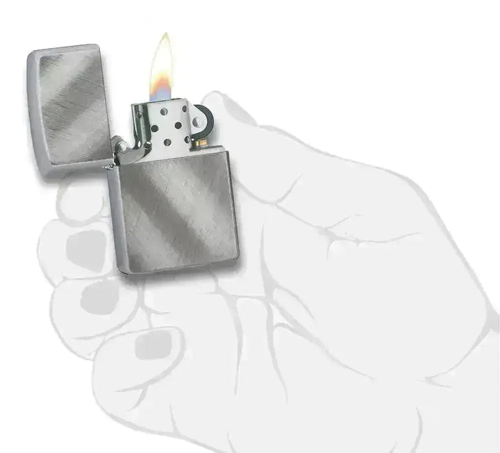 Zippo Lighter - Classic Diagonal Weave - Game-On.no