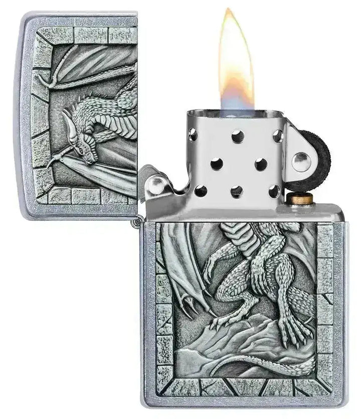 Zippo Lighter - Drage 2 Emblem - Game-On.no