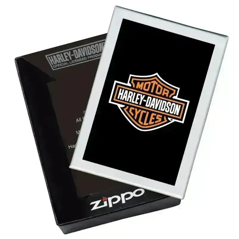 Zippo Lighter - Harley Davidson Logo - Chrome - Game-On.no
