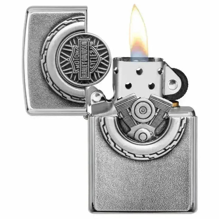 Zippo Lighter - Harley-Davidson® Silver - Game-On.no