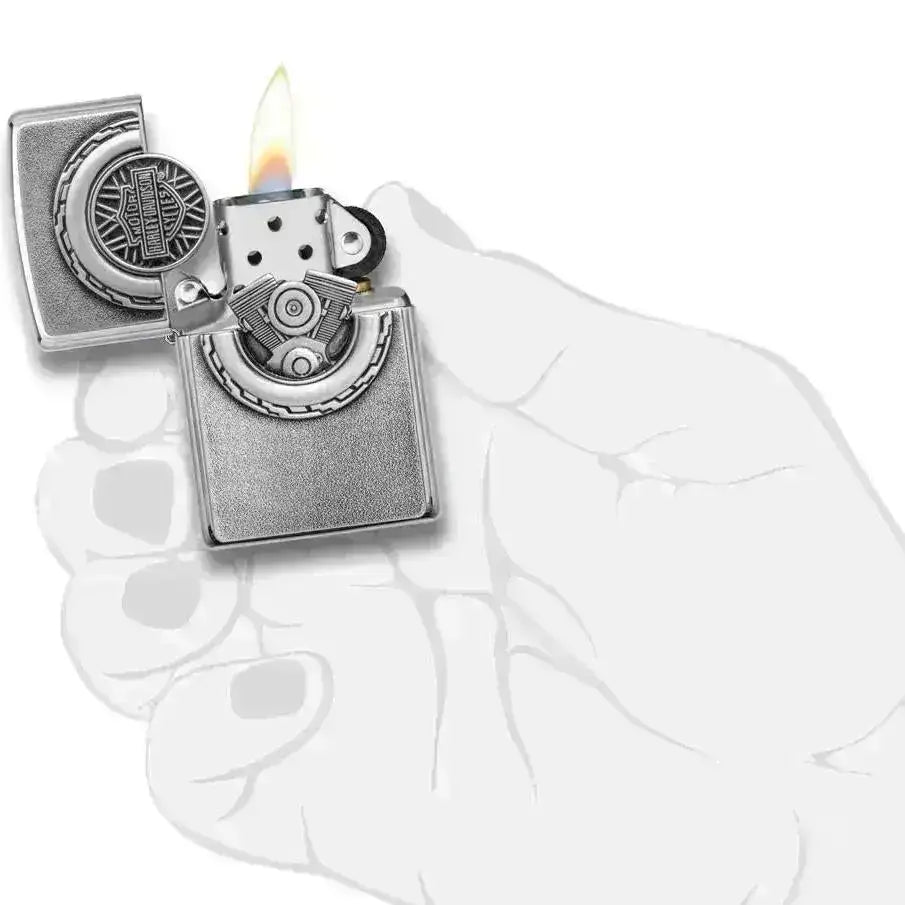Zippo Lighter - Harley-Davidson® Silver - Game-On.no