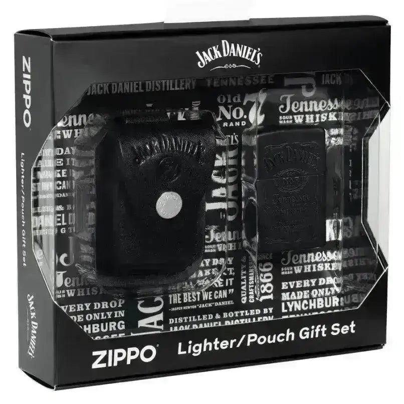 Zippo Lighter - Jack Daniels Gavesett med Holder - Game-On.no