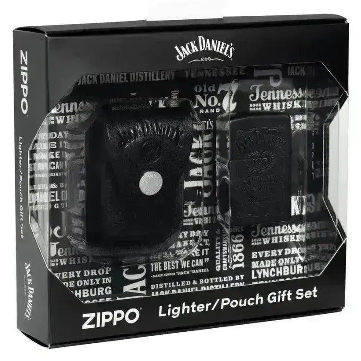 Zippo Lighter - Jack Daniels Gavesett med Holder - Game-On.no