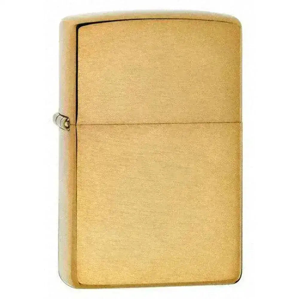 Zippo Lighter - Klassisk Børstet Messing - Game-On.no