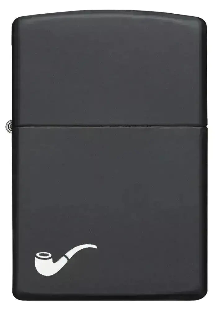 Zippo Lighter - Pipe Black Matte - Game-On.no