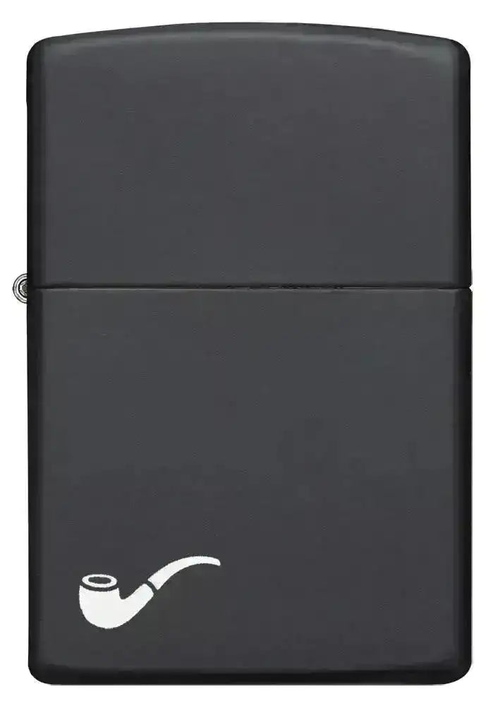 Zippo Lighter - Pipe Black Matte - Game-On.no