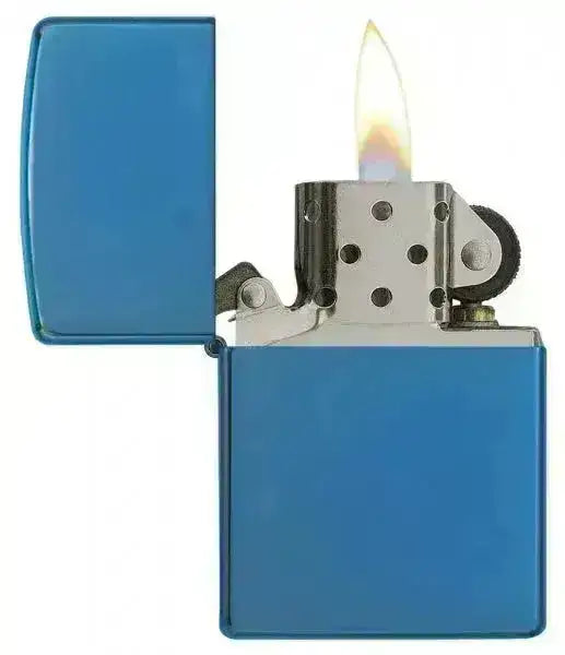 Zippo Lighter - Sapphire Blå - Game-On.no