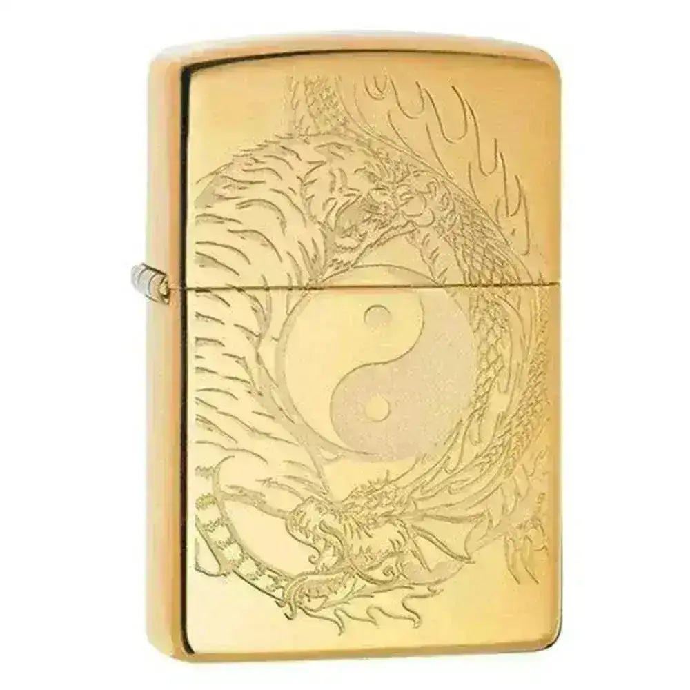 Zippo Lighter - Yin & Yang Drage og Tiger - Game-On.no