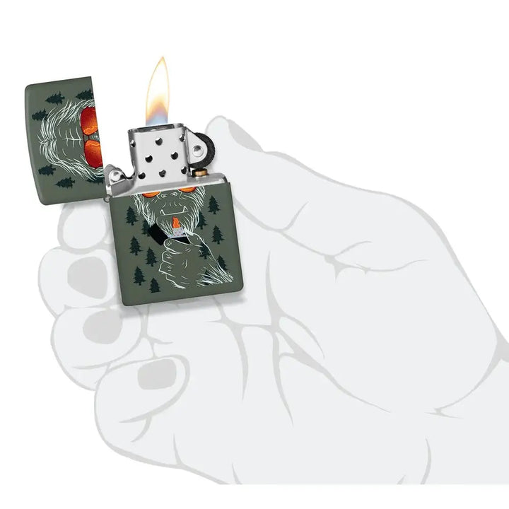 Zippo Lighter - Zipsquatch (Yeti) Design - Game-On.no
